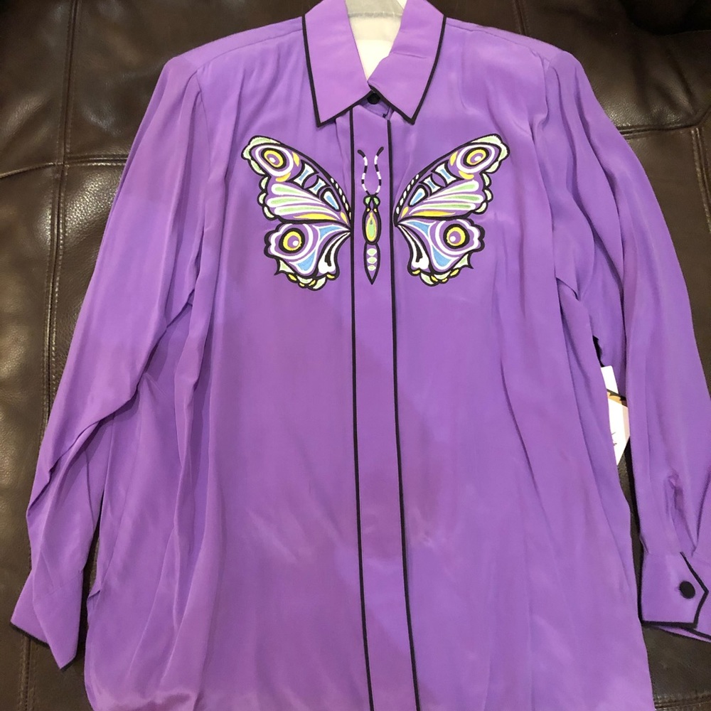 Bob Mackie Silk Blouse